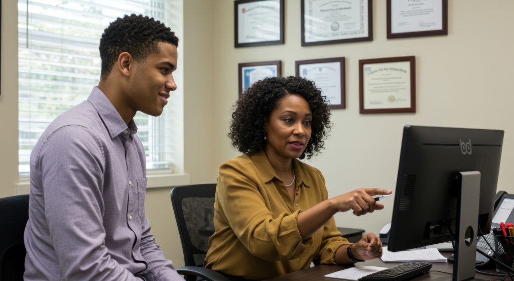 broker assisting client l1